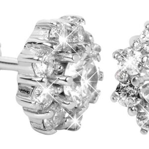 Soliter Stříbrné náušnice s krystaly 436 001 00321 04 - čiré