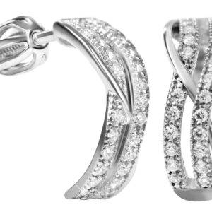 Soliter Stříbrné půlkruhové náušnice 436 001 00497 04