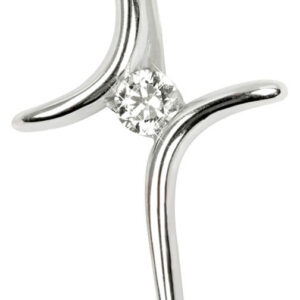 Soliter Stříbrný přívěsek křížek s krystalem 446 001 00343 04