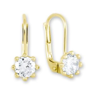 Soliter Zlaté náušnice s krystaly 236 001 00771