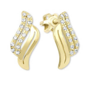 Soliter Zlaté náušnice s kubickými zirkony 745 239 001 00586 0000000