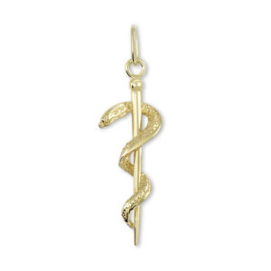 Soliter Zlatý přívěsek Aeskulapova hůl 241 001 00775
