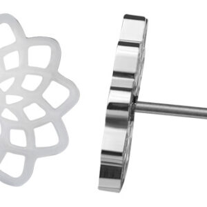 Troli Ocelové náušnice Lotosový květ