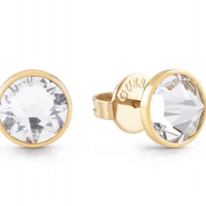 Guess Pozlacené náušnice s čirými krystaly Frontiers JUME01343JWYGT/U