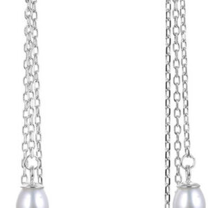 Beneto Stříbrné náušnice s perlami AGUP1841P