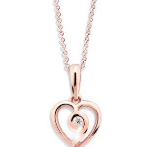 Cutie Jewellery Romantický přívěsek z růžového zlata Z6298-1609-40-10-X-4