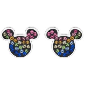 Disney Hravé stříbrné náušnice pecky Mickey Mouse E902878RRML-B