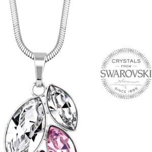 Levien Náhrdelník s fialovými krystaly Navette