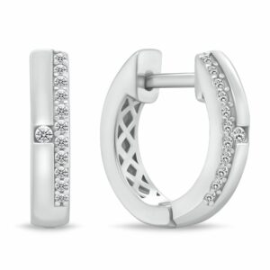 Brilio Silver Oblíbené stříbrné kruhy se zirkony EA471W