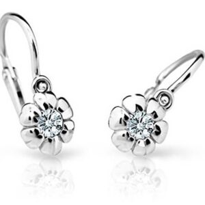 Cutie Jewellery Dětské náušnice z bílého zlata C2151-10-X-2 bílá