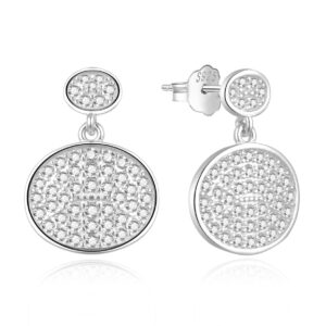 MOISS Moderní stříbrné náušnice s kubickými zirkony E0002555