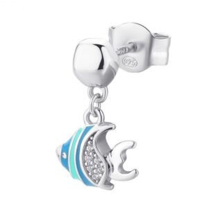 Rosato Půvabná stříbrná single náušnice Into The Blue RZIB22