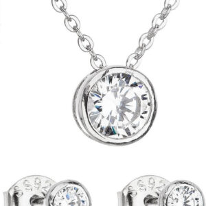 Evolution Group - Pavona Sada šperků se zirkonem náušnice a náhrdelník 19007.1