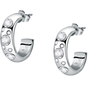 Morellato Ocelové kruhové náušnice s krystaly Poetica SAUZ20