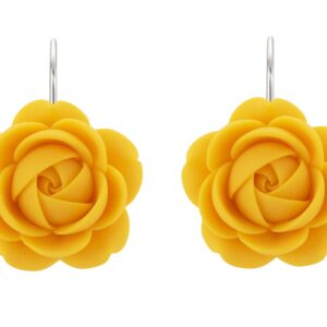 Troli Žluto-oranžové visací náušnice Kytičky Sun