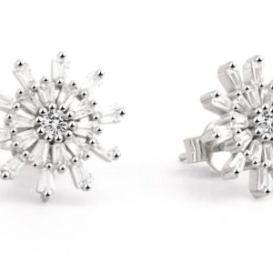 Beneto Půvabné stříbrné náušnice se zirkony AGUP2747