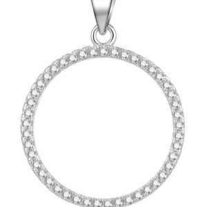 Beneto Půvabný stříbrný přívěsek se zirkony AGH213