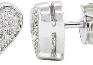 Beneto Stříbrné náušnice Srdíčka AGUP1194