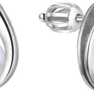 Beneto Stříbrné náušnice s pravou perlou TAGUP1665PS
