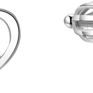 Beneto Stříbrné srdíčkové náušnice AGUP1472S