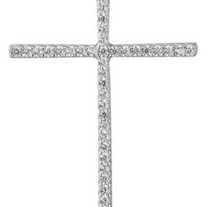 Beneto Stříbrný přívěsek se zirkony Křížek AGH590