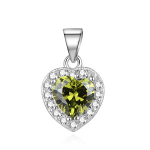 Beneto Stříbrný přívěsek třpytivé srdce AGH269