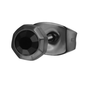 Brosway Černá single náušnice s krystalem Ink BIK25