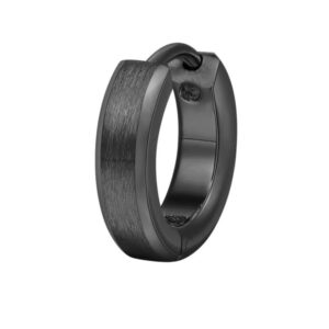 Brosway Moderní černá single náušnice Ink BIK22