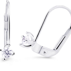 Cutie Diamonds Něžné visací náušnice z bílého zlata s brilianty DZ8014-55-00-X-2
