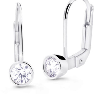 Cutie Diamonds Půvabné visací náušnice z bílého zlata s brilianty DZ8017-55-00-X-2