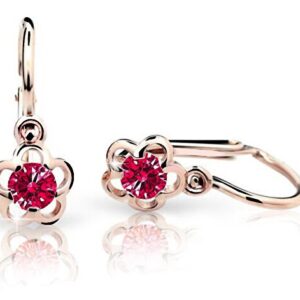 Cutie Jewellery Dětské náušnice C1945-10-X-4 červená