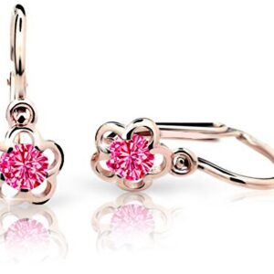 Cutie Jewellery Dětské náušnice C1945-10-X-4 fuchsiová