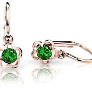 Cutie Jewellery Dětské náušnice C1945-10-X-4 zelená