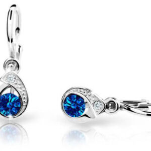 Cutie Jewellery Dětské náušnice z bílého zlata C1898-10-X-2 modrá