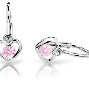 Cutie Jewellery Dětské náušnice z bílého zlata C1943-10-X-2 růžová