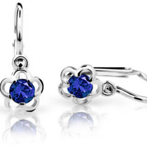 Cutie Jewellery Dětské náušnice z bílého zlata C1945-10-X-2 modrá