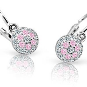 Cutie Jewellery Dětské náušnice z bílého zlata C2150-10-X-2 růžová