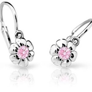 Cutie Jewellery Dětské náušnice z bílého zlata C2151-10-X-2 růžová