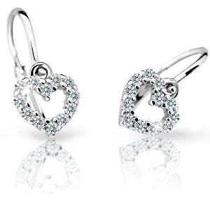 Cutie Jewellery Dětské náušnice z bílého zlata C2157-10-X-2 bílá