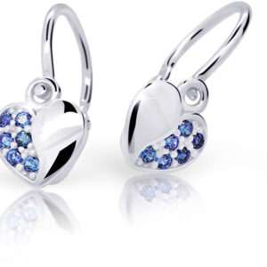Cutie Jewellery Dětské náušnice z bílého zlata C2160-10-X-2 modrá