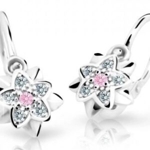 Cutie Jewellery Dětské náušnice z bílého zlata C2210-10-X-2 růžová