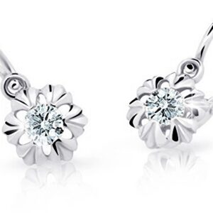 Cutie Jewellery Dětské náušnice z bílého zlata C2213-10-X-2 bílá