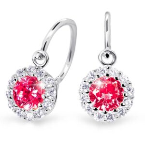 Cutie Jewellery Dětské náušnice z bílého zlata C2745-10-X-2 červená