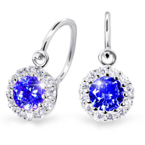 Cutie Jewellery Dětské náušnice z bílého zlata C2745-10-X-2 modrá