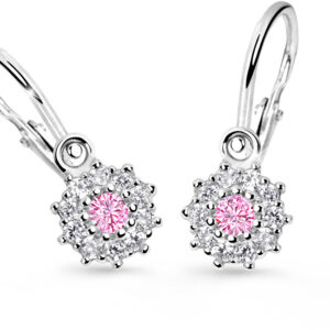 Cutie Jewellery Dětské náušnice z bílého zlata C2749-10-X-2 růžová
