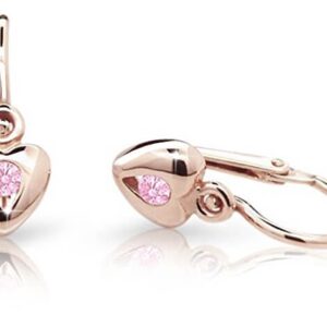 Cutie Jewellery Dětské náušnice z růžového zlata C1556-10-X-4 růžová