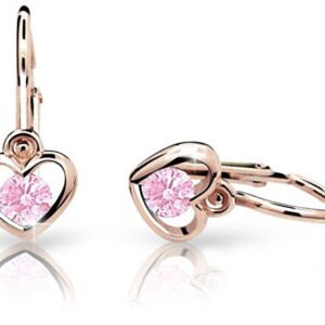 Cutie Jewellery Dětské náušnice z růžového zlata C1943-10-X-4 růžová