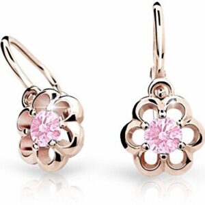 Cutie Jewellery Dětské náušnice z růžového zlata C1947-10-X-4 růžová