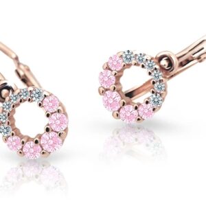 Cutie Jewellery Dětské náušnice z růžového zlata C2154-10-X-4 růžová