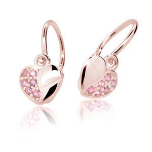 Cutie Jewellery Dětské náušnice z růžového zlata C2160-10-X-4 růžová